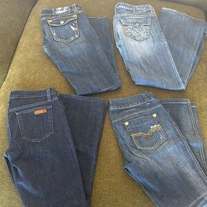 ❤️ 4 PAIR! Of Jeans Miss Me, Big Star, Joe’s, G by Guess 🖤